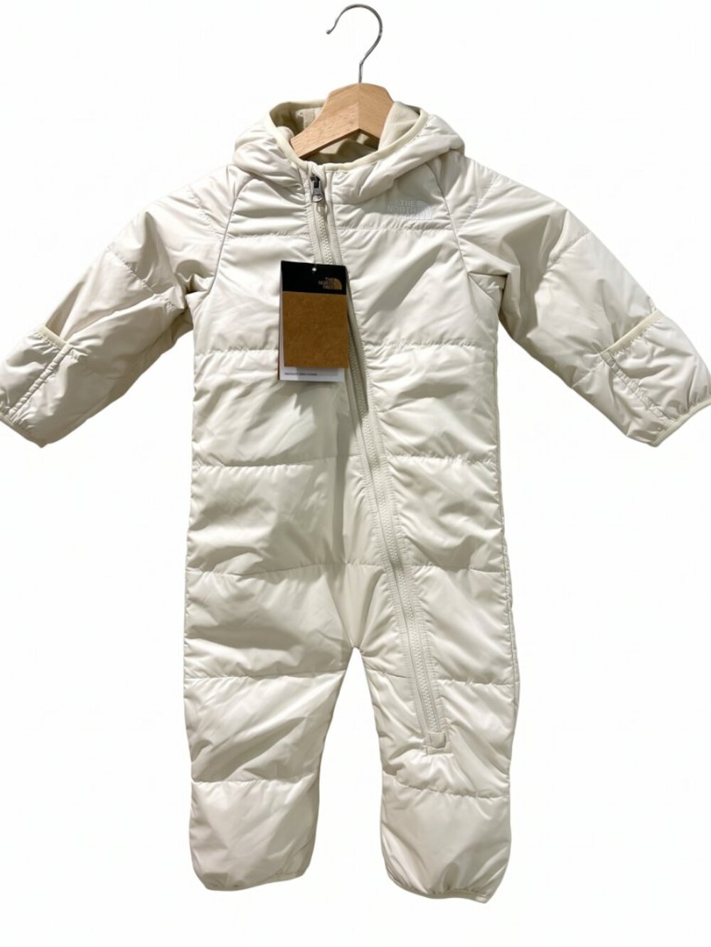 NWT The North Face Infant Bunting Vintage White Sherpa Fleece Snowsuit 12-18M